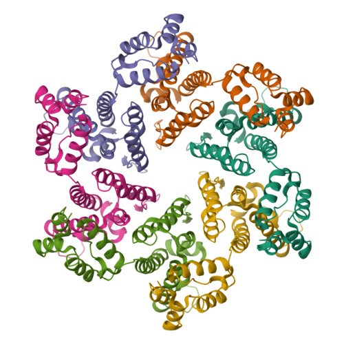 RCSB PDB - 9I8I: cryoEM structure of HIV-1 KAKA/G225R mature CA hexamer