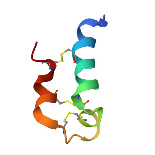 RCSB PDB - 9J5H: Solution structure of disulfide-directed multicyclic ...