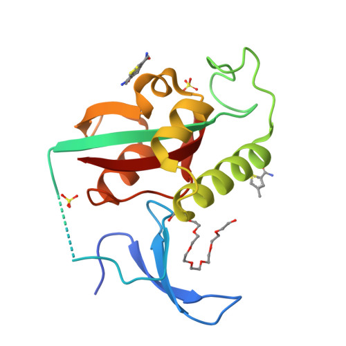 RCSB PDB - 9KXE: Crystal structure of the PIN1 and fragment 38 complex.
