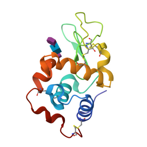 RCSB PDB - 9LYZ: X-RAY CRYSTALLOGRAPHY OF THE BINDING OF THE BACTERIAL ...