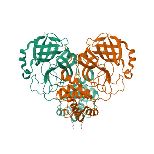 Rcsb Pdb 7axo Structure Of Sars Cov 2 Main Protease Bound To Ar 42