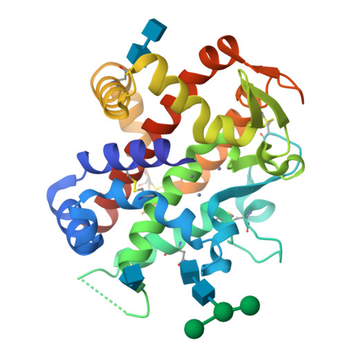 Rcsb Pdb 4cwm High Glycosylation Crystal Structure Of The Bifunctional Endonuclease Atbfn2 From Arabidopsis Thaliana