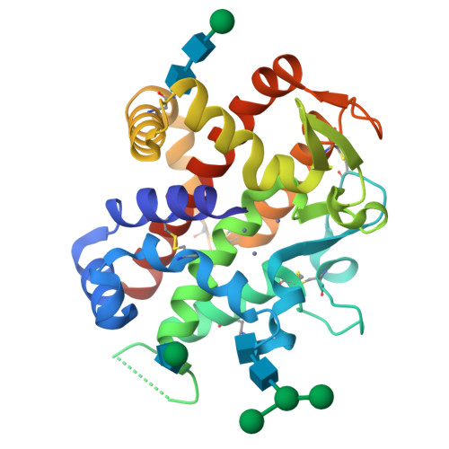 Rcsb Pdb 4cwm High Glycosylation Crystal Structure Of The Bifunctional Endonuclease Atbfn2 From Arabidopsis Thaliana