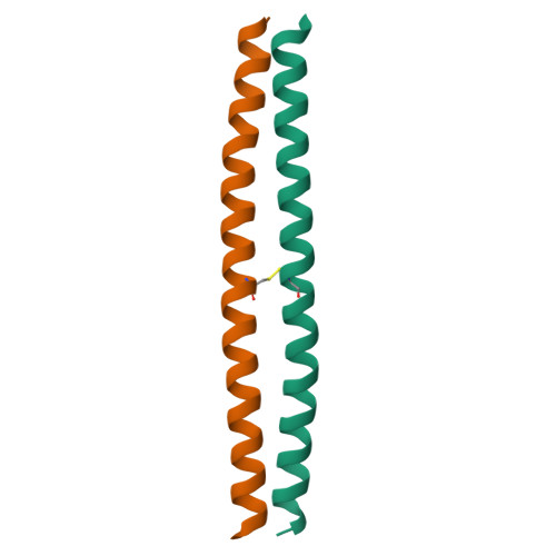 Rcsb Pdb 5d5y Structure Of Chaetomium Thermophilum Skn7 Coiled Coil Domain Crystal Form I