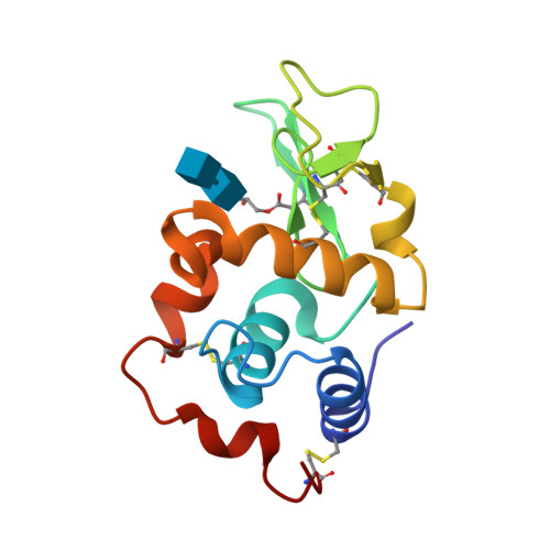 Rcsb Pdb 1d6p Human Lysozyme L63 Mutant Labelled With 2 3 Epoxypropyl N N Diacetylchitobiose