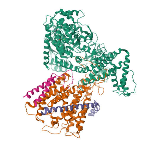 Rcsb Pdb 3din Crystal Structure Of The Protein Translocation Complex Formed By The Secy Channel And The Seca Atpase