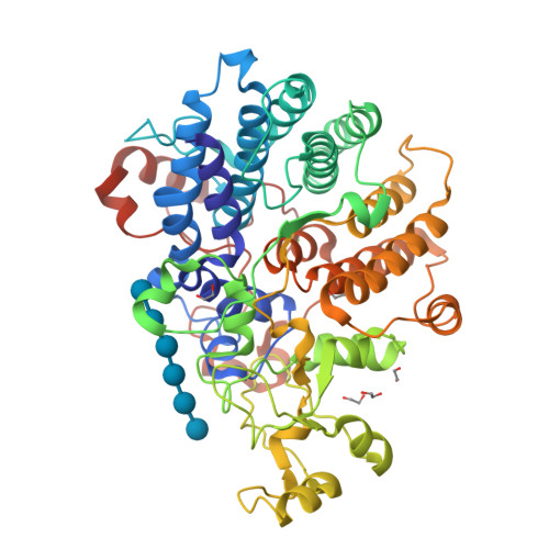 Rcsb Pdb 6dmf Bacteroides Ovatus Mixed Linkage Glucan Utilization Locus Mlgul Sgbp A With Cellohexaose