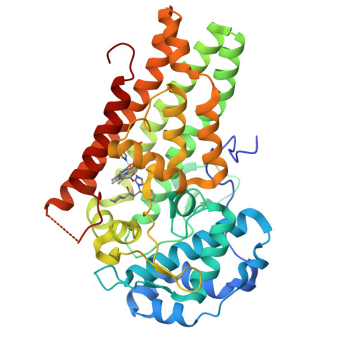 Rcsb Pdb 5ek3 Crystal Structure Of The Indoleamine 2 3 Dioxygenagse 1 Ido1 Complexed With Nlg919 Analogue