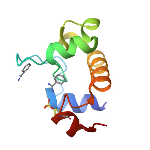 Rcsb Pdb 4emn Crystal Structure Of Rpfb Catalytic Domain In Complex With Benzamidine