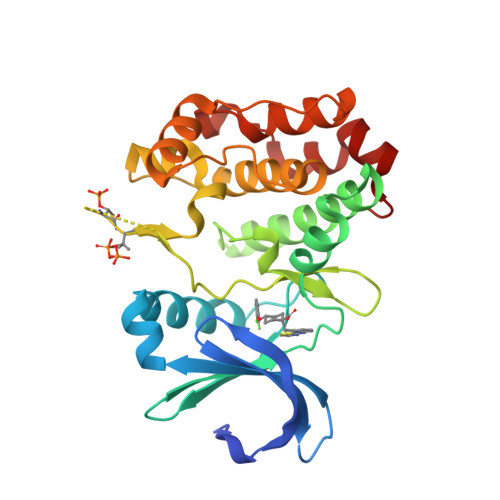 Rcsb Pdb 5ew9 Crystal Structure Of Aurora A Kinase Domain Bound To Mk 5108