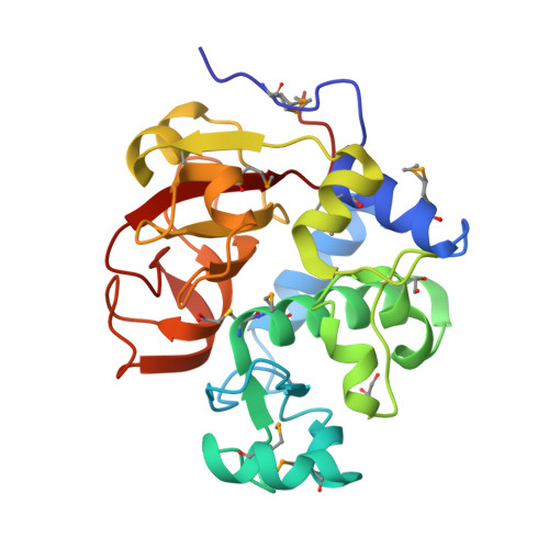 Rcsb Pdb 4eyz Crystal Structure Of An Uncommon Cellulosome Related Protein Module From Ruminococcus Flavefaciens That Resembles Papain Like Cysteine Peptidases