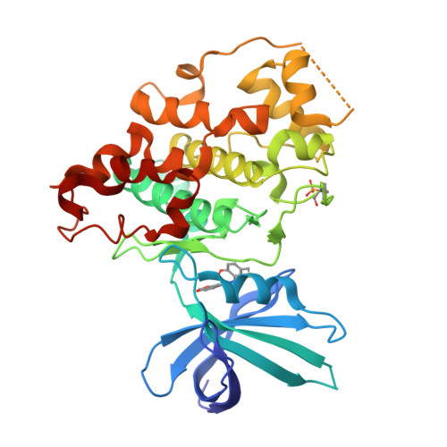 Rcsb Pdb 3f7z X Ray Co Crystal Structure Of Glycogen Synthase Kinase 3beta In Complex With An Inhibitor