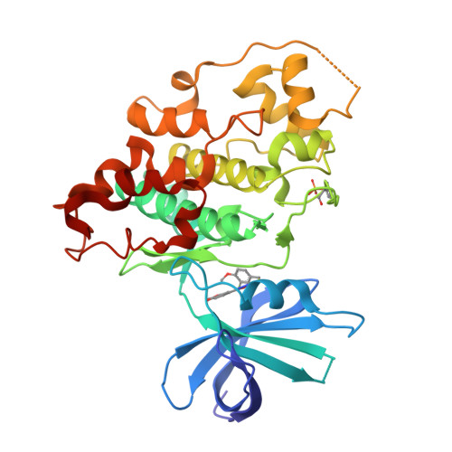 Rcsb Pdb 3f7z X Ray Co Crystal Structure Of Glycogen Synthase Kinase 3beta In Complex With An Inhibitor