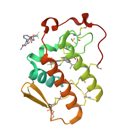 Rcsb Pdb 6g5j Secreted Phospholipase A2 Type X In Complex With Ligand