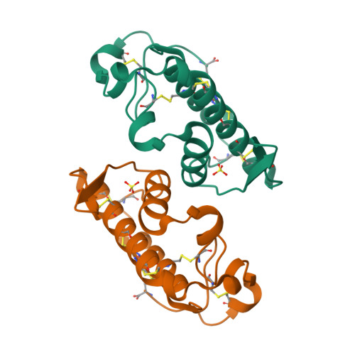Rcsb Pdb 3g8g Crystal Structure Of Phospholipase A2 Ammodytoxin A From Vipera Ammodytes Ammodytes
