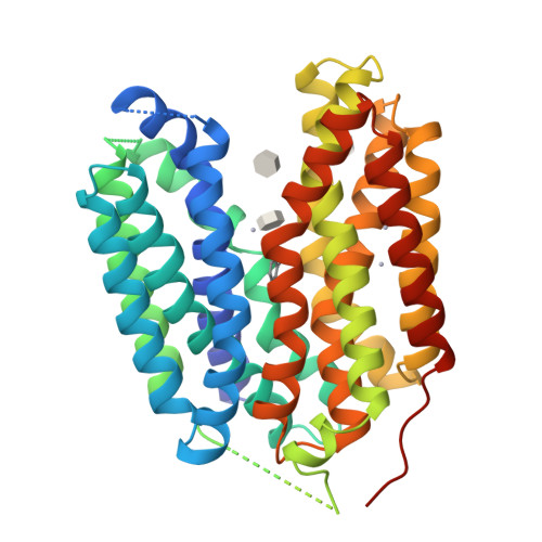 Rcsb Pdb 6g9x Crystal Structure Of A Mfs Transporter At 2 54 Angstroem Resolution