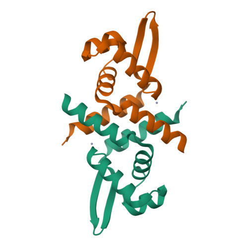 Rcsb Pdb 4ggg Crystal Structure Of V66a L68v Czra In The Zn Ii Bound State