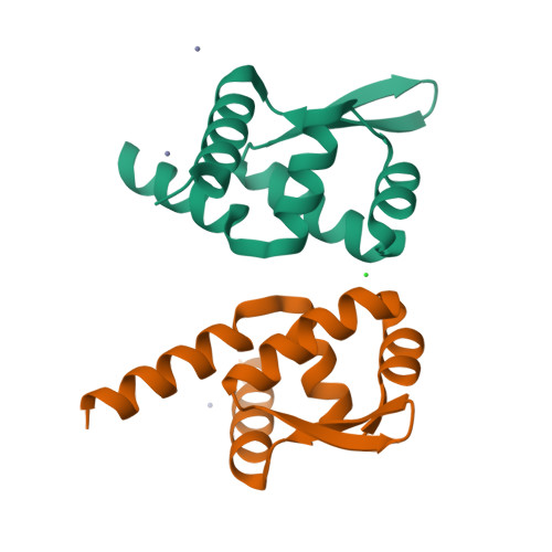 Rcsb Pdb 4ggg Crystal Structure Of V66a L68v Czra In The Zn Ii Bound State