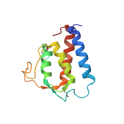 Rcsb Pdb 1ijz Solution Structure Of Human Il 13