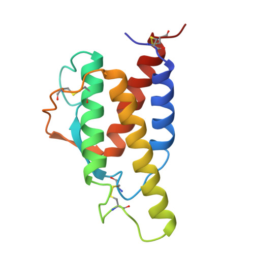 Rcsb Pdb 2int Crystal Structure Of Recombinant Human Interleukin 4