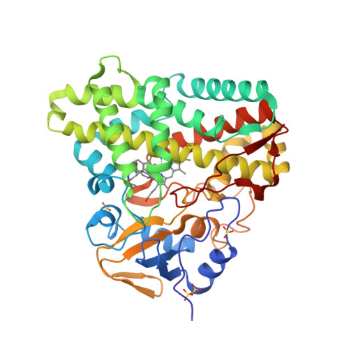 Rcsb Pdb 4iq7 Substrate And Reaction Specificity Of Mycobacterium Tuberculosis Cytochrome P450 Cyp121