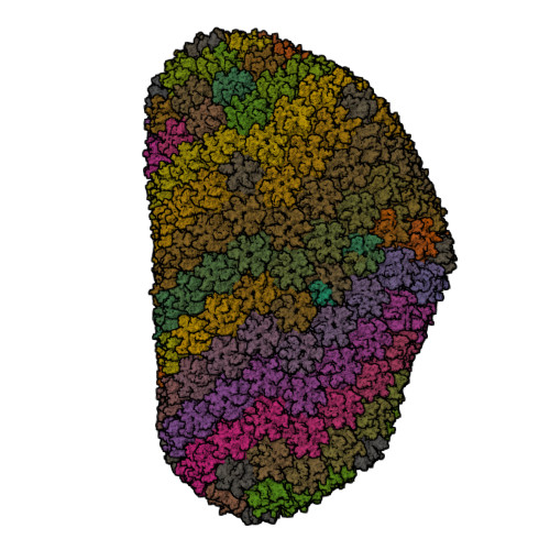 Rcsb Pdb 3j3y Atomic Level Structure Of The Entire Hiv 1 Capsid 186 Hexamers 12 Pentamers