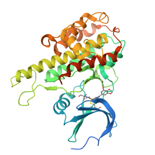 Rcsb Pdb 4jg8 Structure Of Rsk2 T493m Ctd Mutant Bound To 2 Cyano N 1 Hydroxy 2 Methylpropan 2 Yl 3 3 3 4 5 Trimethoxyphenyl 1h Indazol 5 Yl Acrylamide