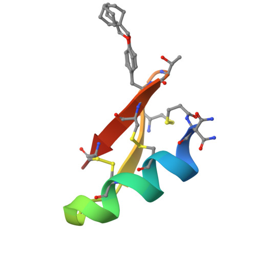 Rcsb Pdb 4jzz Crystal Structure Of Cd4 Mimetic Miniprotein M48u1 In Complex With Hiv 1 Yu2 Gp120 In C2221 Space Group