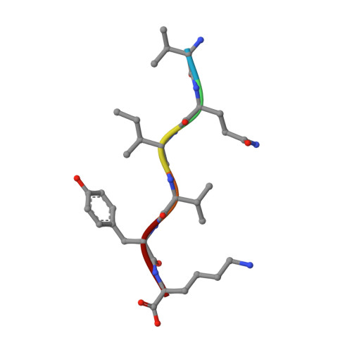 Rcsb Pdb 5k7n Microed Structure Of Tau Vqivyk Peptide At 1 1 A Resolution