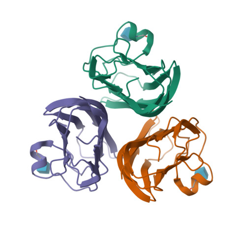 Rcsb Pdb 5kc5 Crystal Structure Of The Cbln1 C1q Domain Trimer