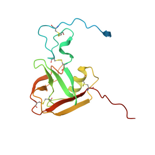 Rcsb Pdb 6kd5 Crystal Structure Of The Extracellular Domain Of Mspl Tmprss13 In Complex With Dec Rvkr Cmk Inhibitor