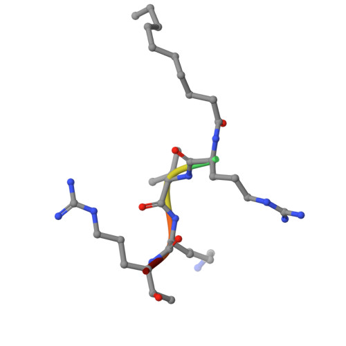 Rcsb Pdb 6kd5 Crystal Structure Of The Extracellular Domain Of Mspl Tmprss13 In Complex With Dec Rvkr Cmk Inhibitor