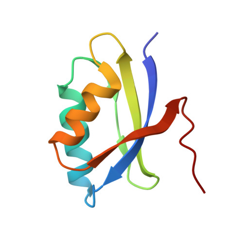 Rcsb Pdb 1kqk Solution Structure Of The N Terminal Domain Of A Potential Copper Translocating P Type Atpase From Bacillus Subtilis In The Cu I Loaded State