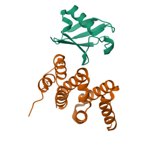 Rcsb Pdb 3ldz Crystal Structure Of Human Stam1 Vhs Domain In Complex With Ubiquitin