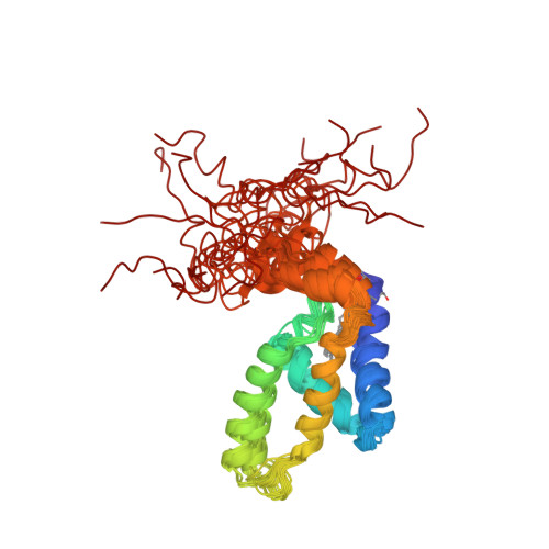 Rcsb Pdb 2lpy Solution Structure Of The M Pmv Myristoylated Matrix Protein