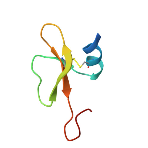 Rcsb Pdb 2lwl Structural Basis For The Interaction Of Human B Defensin 6 And Its Putative Chemokine Receptor Ccr2 And Breast Cancer Microvesicles