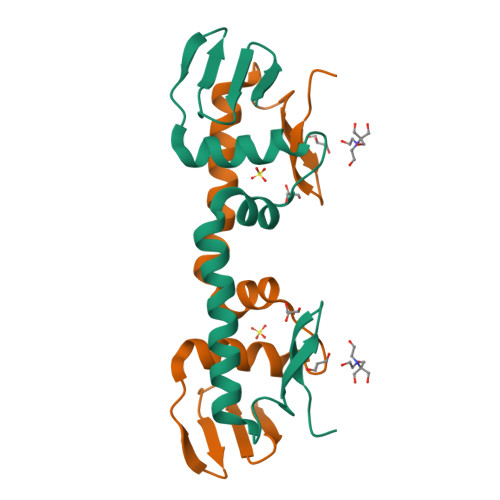 Rcsb Pdb 6lxm Crystal Structure Of C Terminal Dna Binding Domain Of Escherichia Coli Ompr As A Domain Swapped Dimer