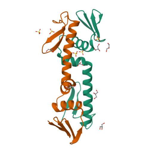 Rcsb Pdb 6lxm Crystal Structure Of C Terminal Dna Binding Domain Of Escherichia Coli Ompr As A Domain Swapped Dimer