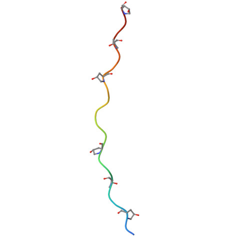 Rcsb Pdb 2m32 Alpha 1 Integrin I Domain In Complex With Glogen Triple Helical Peptide