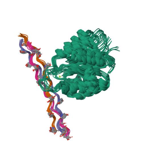 Rcsb Pdb 2m32 Alpha 1 Integrin I Domain In Complex With Glogen Triple Helical Peptide