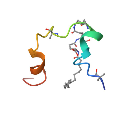 Rcsb Pdb 2m5p Solution Structure Of Lipidated Glucagon Analog In Water