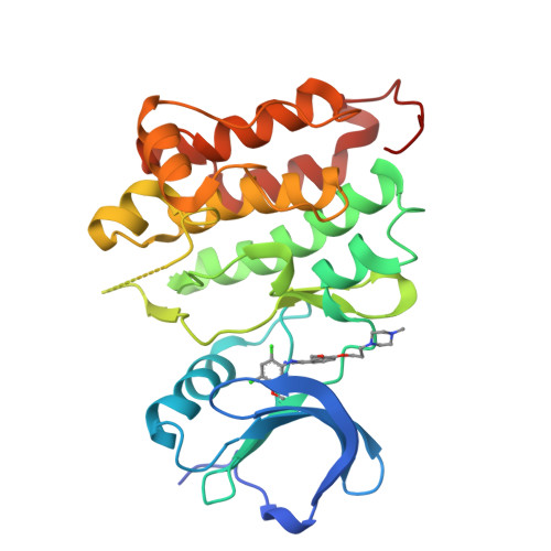 Rcsb Pdb 4mxo Human Src Kinase Bound To Kinase Inhibitor Bosutinib