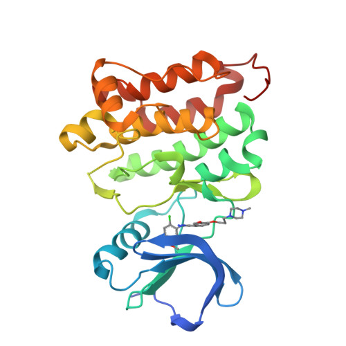 Rcsb Pdb 4mxo Human Src Kinase Bound To Kinase Inhibitor Bosutinib