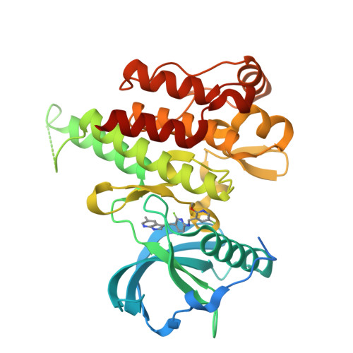 Rcsb Pdb 6n33 Crystal Structure Of Fms Kinase Domain With A Small Molecular Inhibitor Plx5622