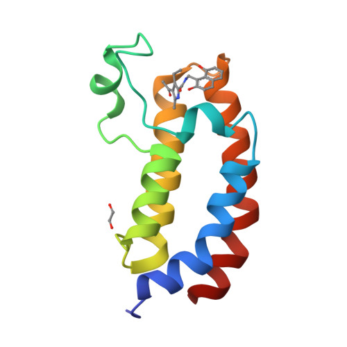 Rcsb Pdb 5nu5 Crystal Structure Of The Human Bromodomain Of Ep300 Bound To The Inhibitor Xdm Cbp