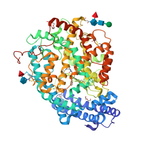 Rcsb Pdb 3nxq Angiotensin Converting Enzyme N Domain Glycsoylation Mutant Ndom389 In Complex With Rxp407