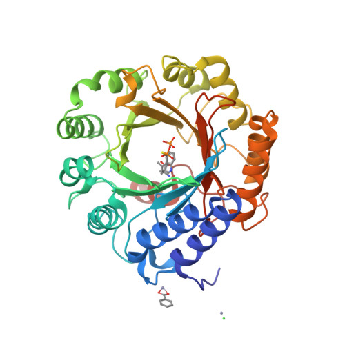 Rcsb Pdb 6os6 Crystal Structure Of Cymd Prenyltransferase Complexed With L Tryptophan And Dmspp