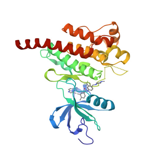 Rcsb Pdb 3oxz Crystal Structure Of Abl Kinase Domain Bound With A Dfg Out Inhibitor Ap24534