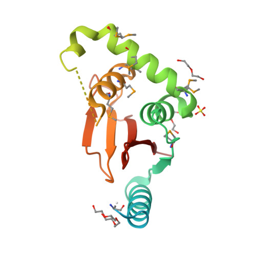 Rcsb Pdb 3pfy The Catalytic Domain Of Human Otud5