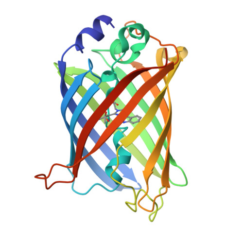 Rcsb Pdb 6qq9 Cryogenic Temperature Structure Of The Fluorescent Protein Cerulean Recorded After An Accumulated Dose Of 5 8 Mgy